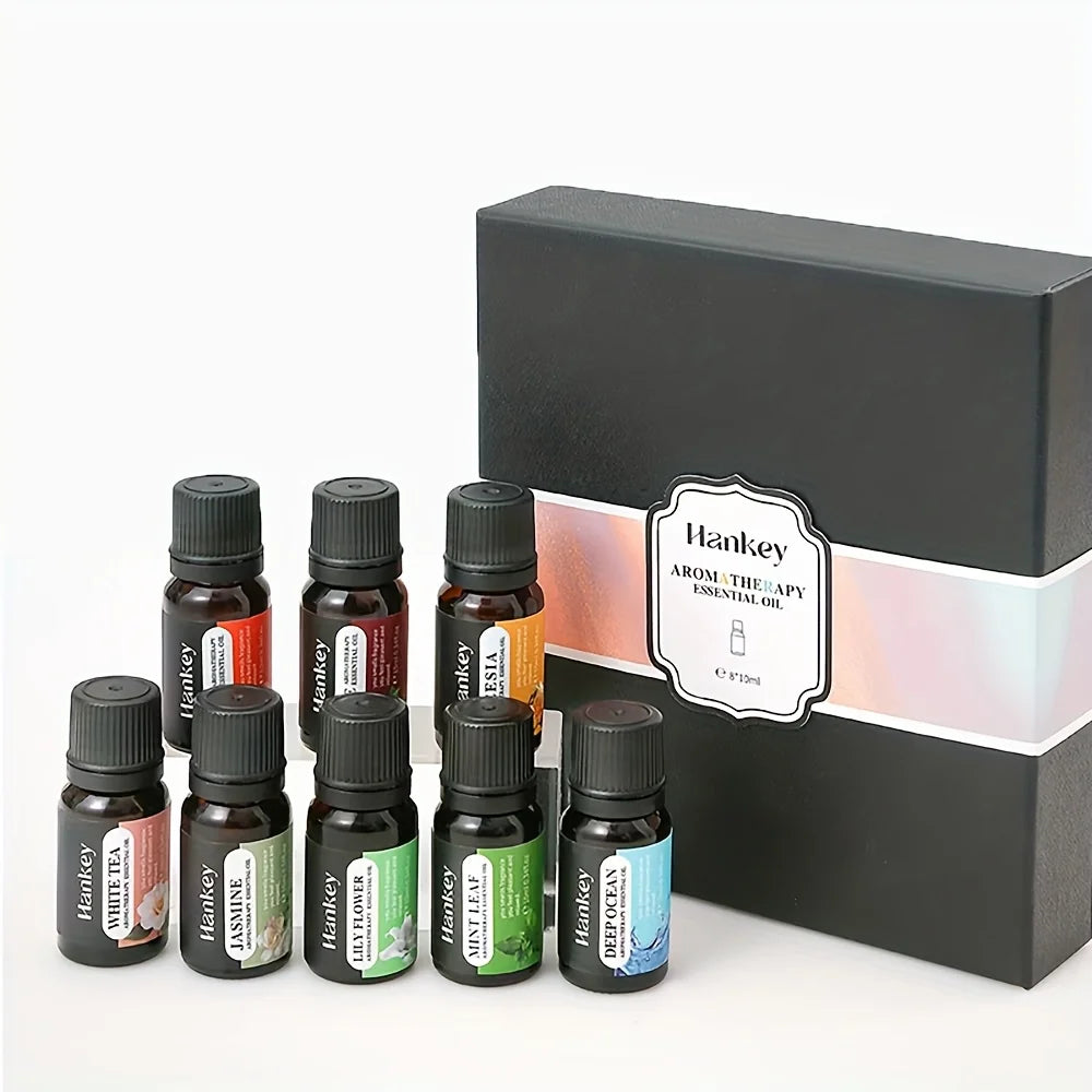 8x0.34oz Fall Fragrance Oil Winter Set Of Scented Oils Candle Making Scents Aromatherapy Essential Oils Gift Set For Home Dif