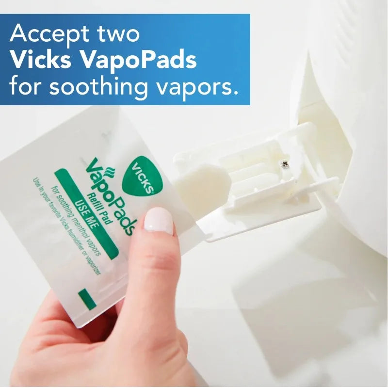 Vicks 1 gal 400 sq ft Warm Moisture Humidifier, White, V750D1V2