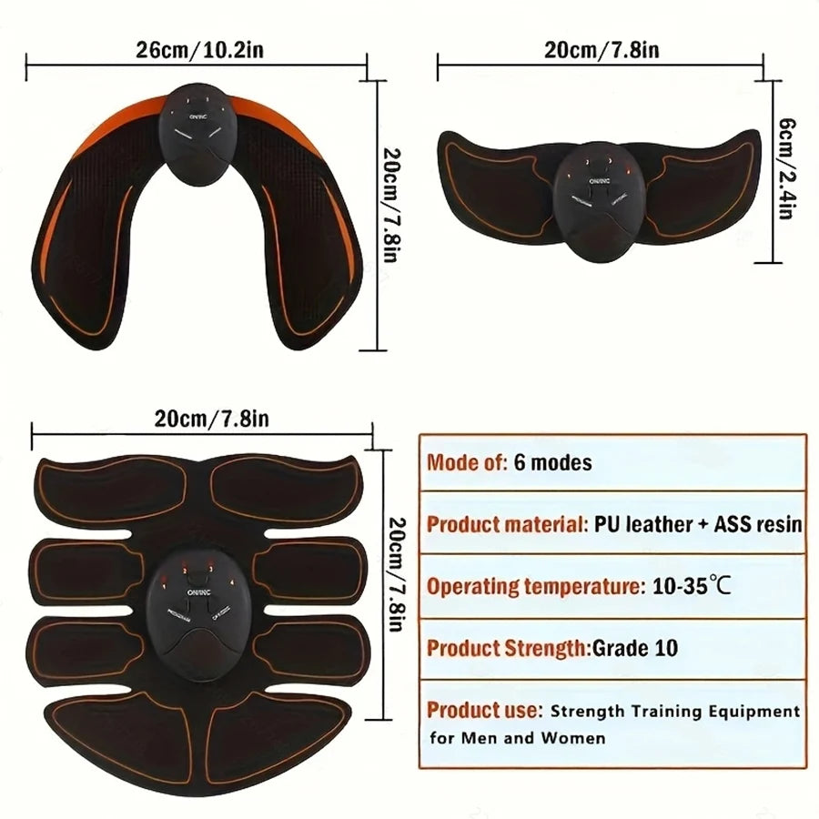 Abs Stimulator, Abdominal Toning Workout for Abdomen/Arm/Leg,Workout Equipment for Men Women ﻿