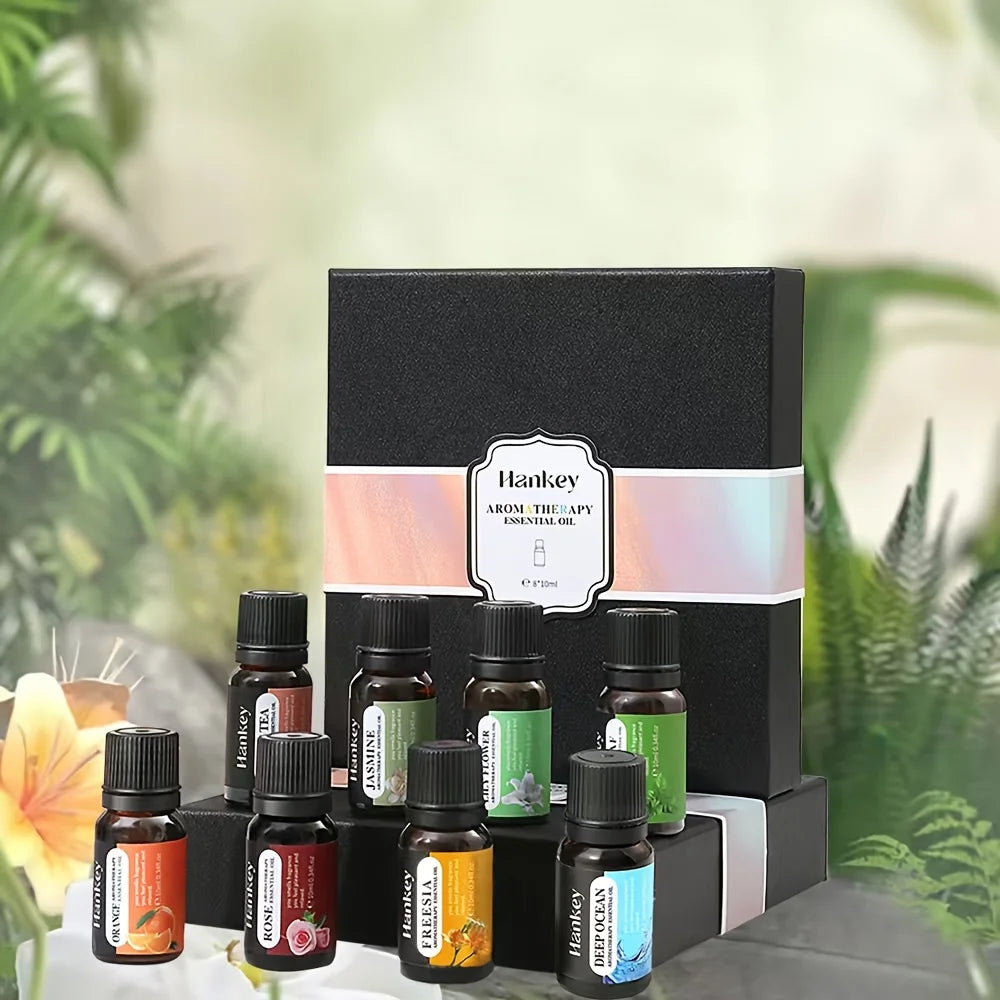 8x0.34oz Fall Fragrance Oil  Winter Set Of Scented Oils  Candle Making Scents  Aromatherapy Essential Oils Gift Set For Home Dif