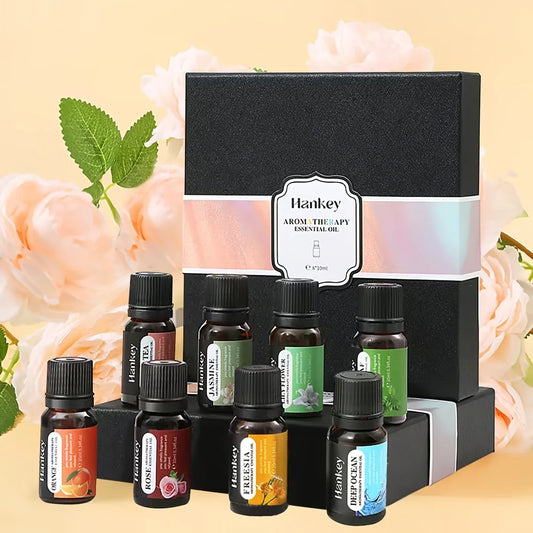 8x0.34oz Fall Fragrance Oil  Winter Set Of Scented Oils  Candle Making Scents  Aromatherapy Essential Oils Gift Set For Home Dif